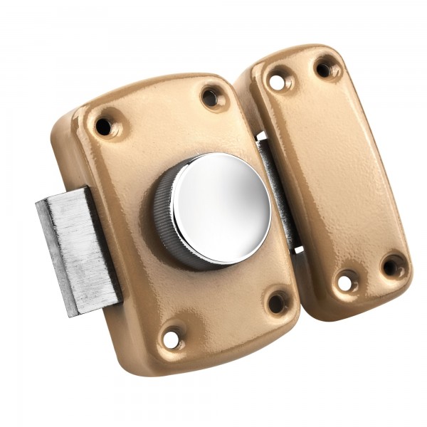 Cerradura t/tesa beige 23x45mm.pom.serr.