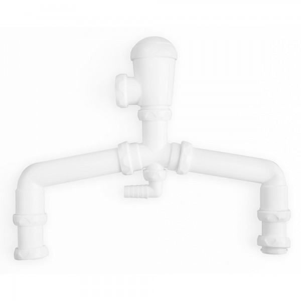 Sifon doble freg. ext. c/racord 1 1/2