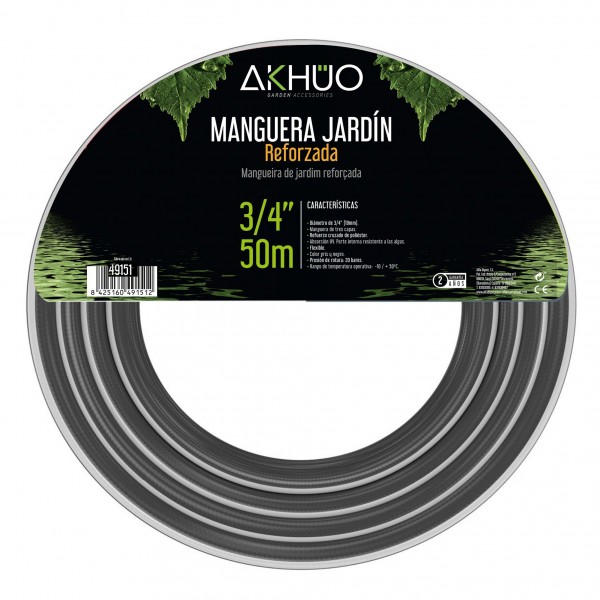 Manguera jardin polies.reforz.3/4 50m