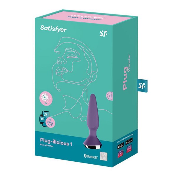 Satisfyer plug-ilicious 2 vibrador rosa bluetooth y app 1un