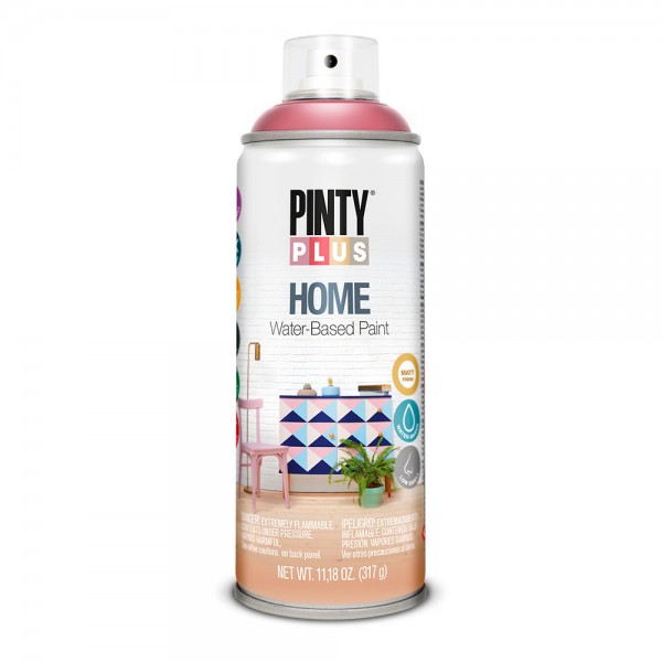 Pintura acrílica spray home water-based 520 cc old wine hm119 (pack 2 unidades)
