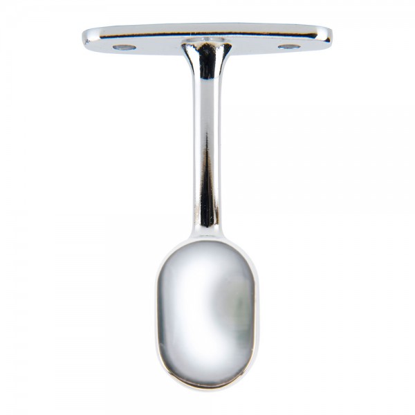 2 unid. soporte armario terminal ovalado cromado cintacor - storplanet (pack 2 unidades)