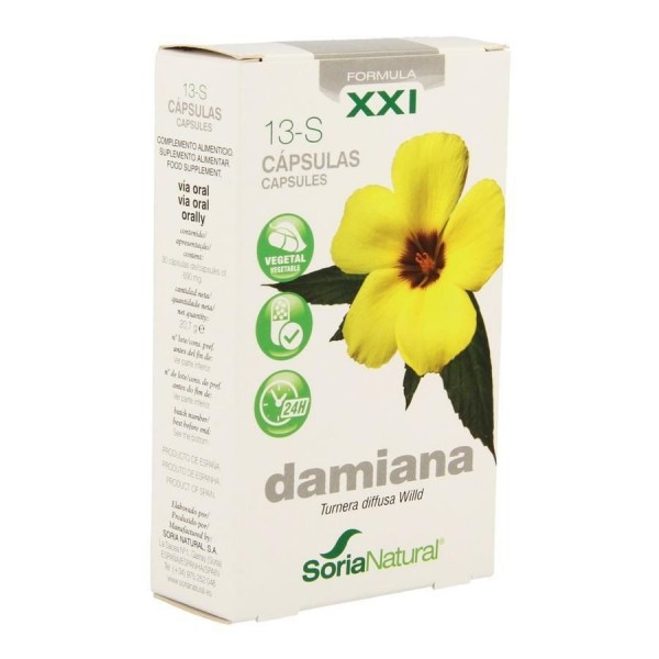 Formula Xxi 13s Damiana 30 Caps Soria Natural