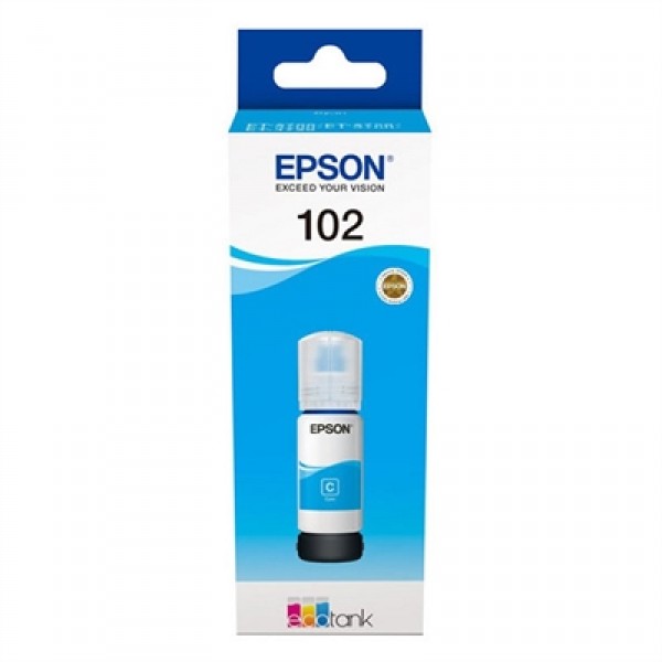 Epson botella tinta ecotank 102 cyan