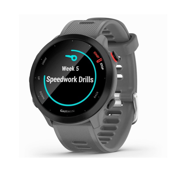 Garmin forerunner 55 grey/42mm reloj inteligente running/gps/monitor de frecuencia cardíaca