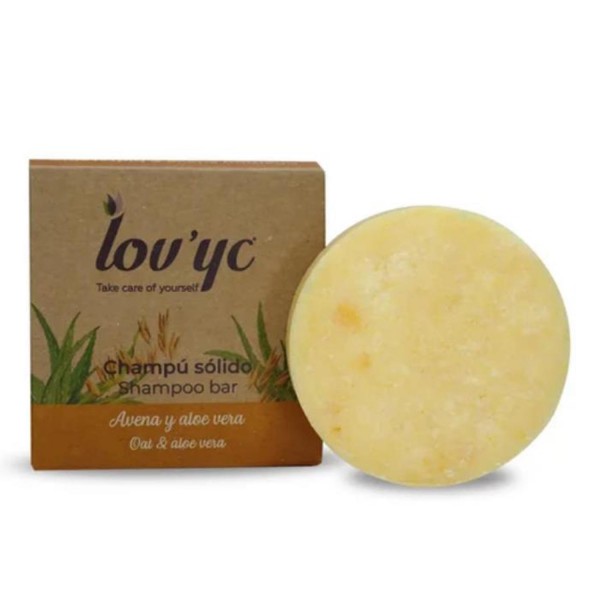 Lovyc avena y aloe vera champu solido 50gr