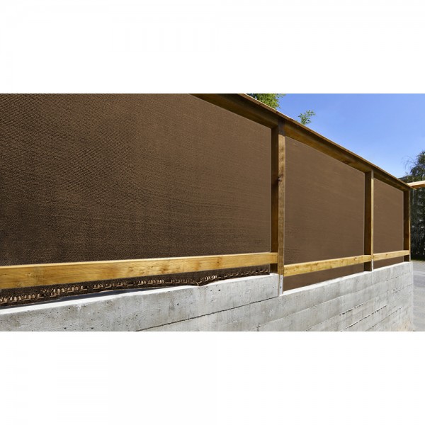 Malla de ocultación premium marrón 230 g/m² 1,5 x 5 m
