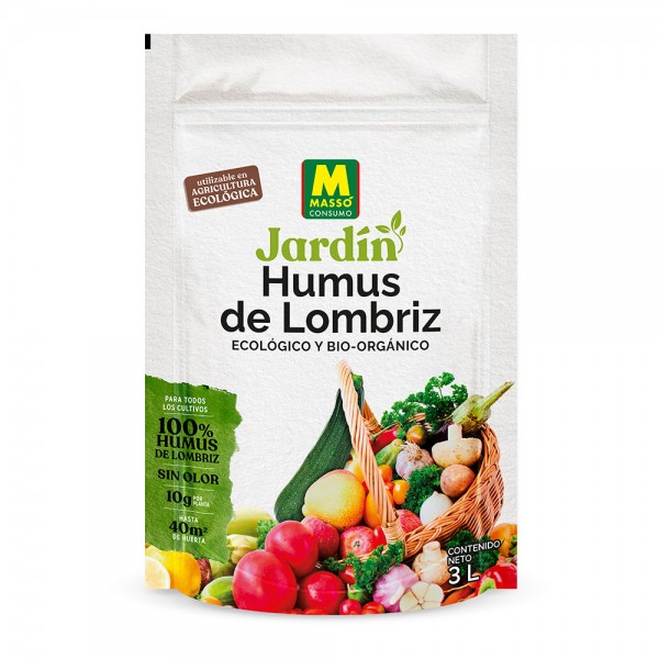 Abono humus 100% de lombriz eco 3 l