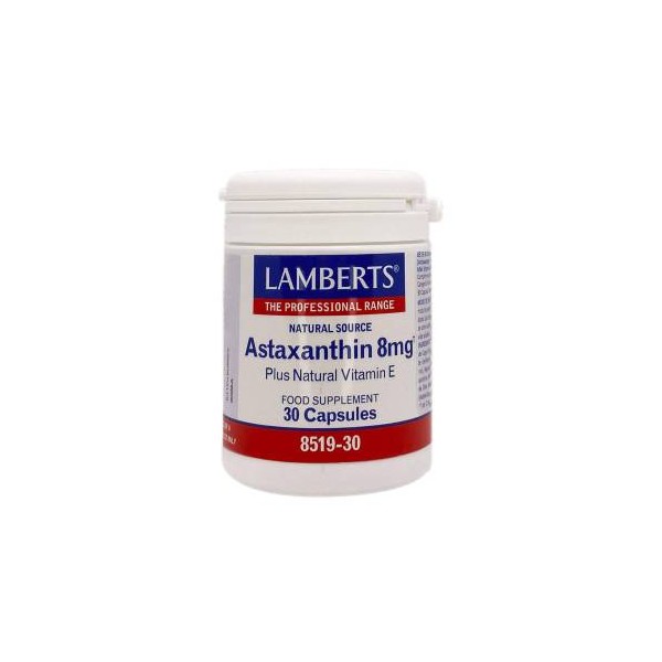 Lamberts Astaxantina Vit E 8 Mg 30 Caps Ref 8519