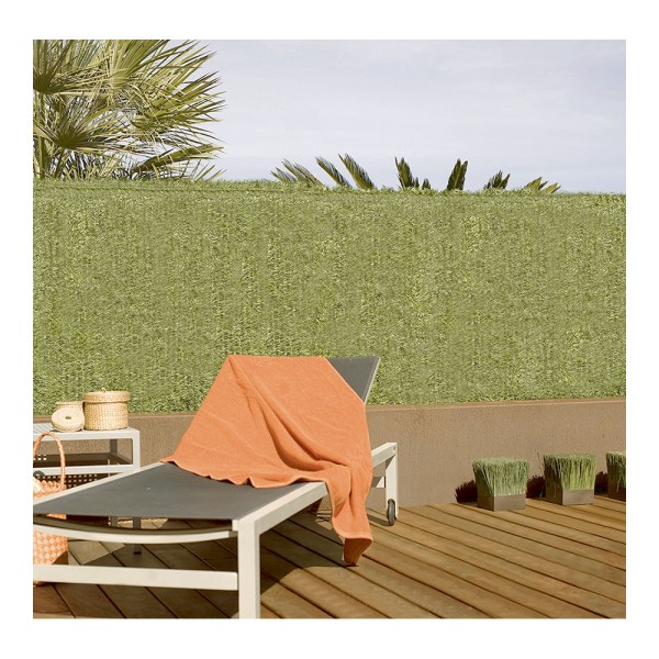 Seto artificial pvc verde bicolor 36 varillas/m, 1,5 x 3 m (pack 2 unidades)