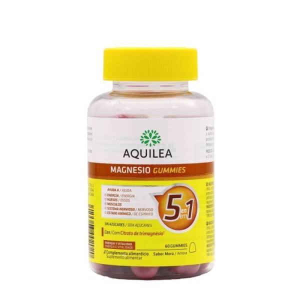 Aquilea Magnesio Gummies 60 Gominolas Sabor Mora