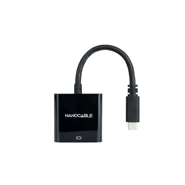 Nanocable conversor usb-c/m a hdmi/h negro 15cm