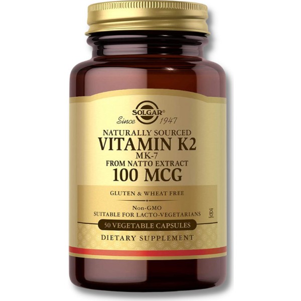 Solgar Vitamina K2 Natural 100 Mcg 50 Caps Veg