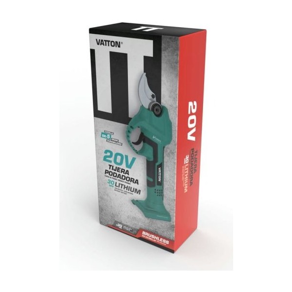 Tijera podadora vatton 20v. brushl.s/bat