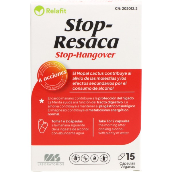 Relafit Stop Resaca 15 Capsulas