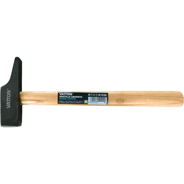 Martillo ebanista m/madera 400gr. 25mm.