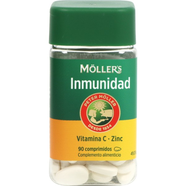 Möller's Inmunidad Vitamina C y Zinc 90 Comprimidos