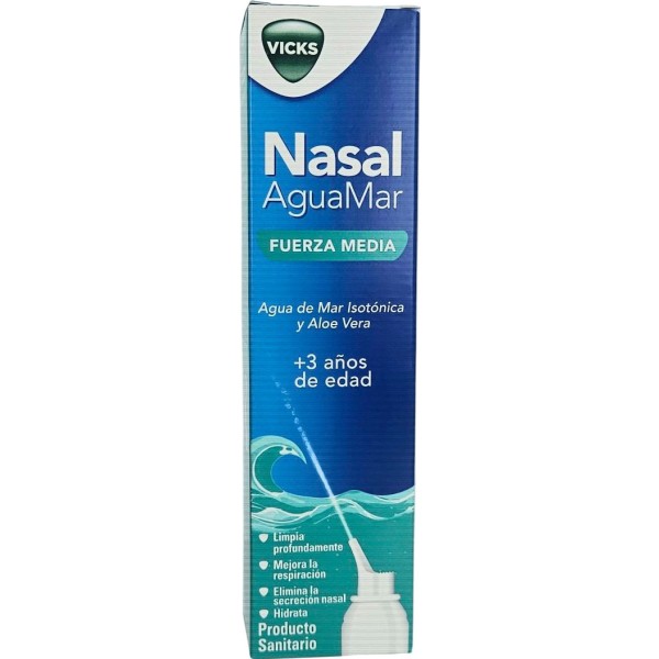 Vicks Nasal Aguamar Fuerza Media 120ml Vicks