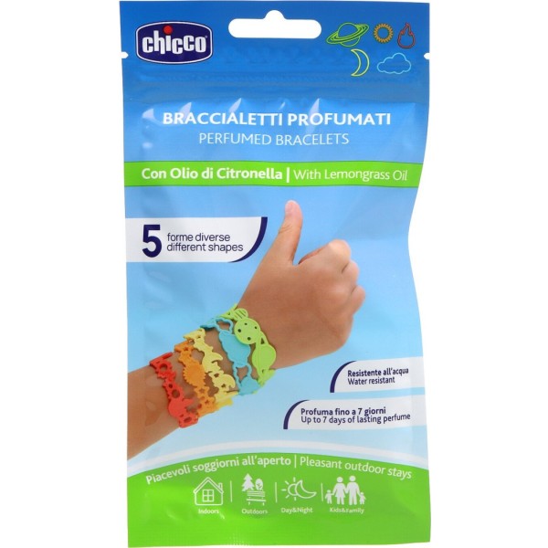 Chicco Pulsera Perfumada con Citronela 5 Unidades
