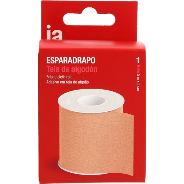 Interapothek Esparadrapo de Tela de Algodón 5m X 5cm